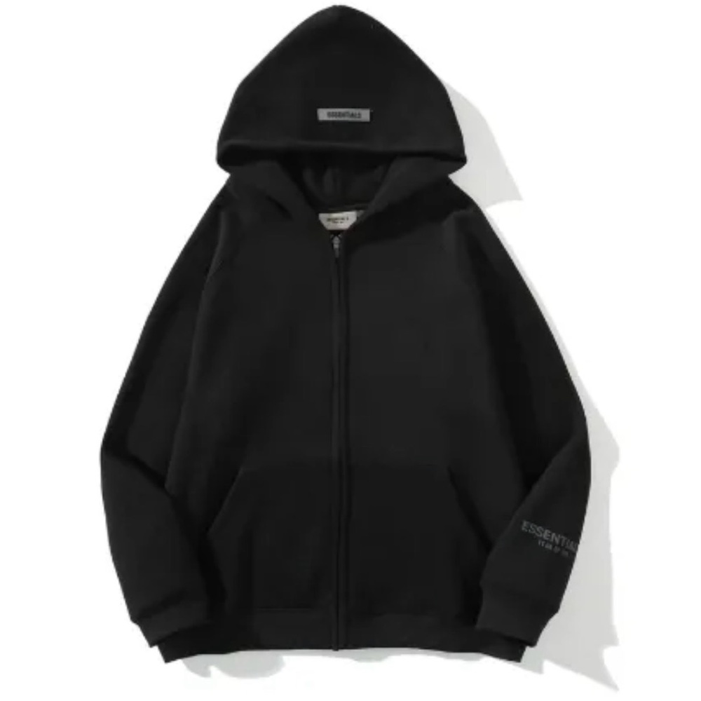 Essentials Black Lightweight Jacket - Picture 4 of 4